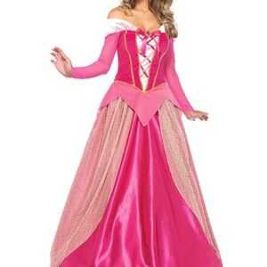 Leg Avenue Fuchsia and Gold Princess Costume sleeping beauty